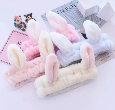 Fashion Comfortable Soft Face Washing Rabbit Headband